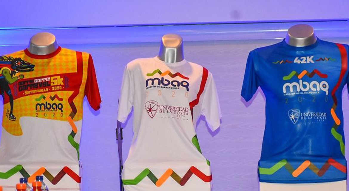 las amisetas de la Maratón de Barranquilla 2020